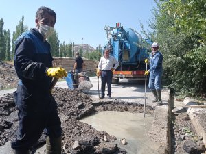 800 hanenin kanalizasyon sorunu giderildi