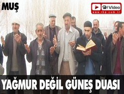 Köylüler kar yağışının durması için dua etti