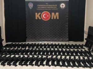 140 adet pompalı av tüfeği ele geçirildi