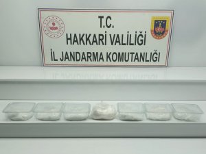 Yüksekova'da  7.500 gram metamfetamin maddesi ele geçirildi