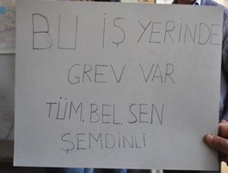 Şemdinli belediyesi'nde grev