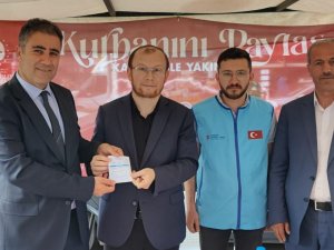 Başkan Zibek TDV'ye kurban bağışında bulundu