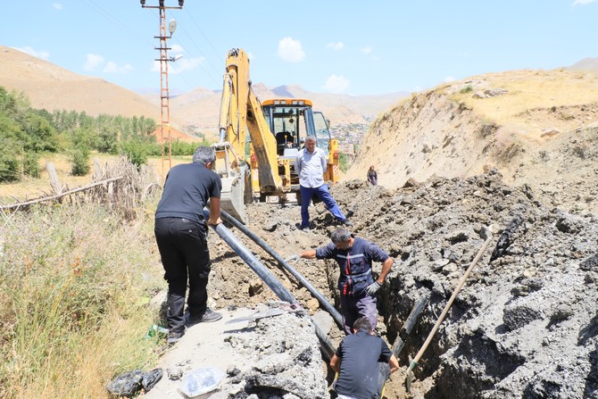 Merzan’daki su arızası çalışması 3. Gününde