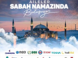 Gençler ve aileler sabah Namazında buluşuyor