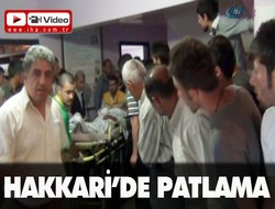 Çukurca'da patlama 1 ölü 1 yaralı