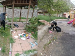 Hakkari’deki parklar bilinçsiz kirletiliyor