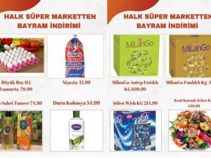 Halk Süper Market'ten süper indirim