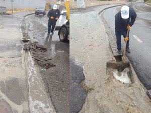 Hakkari’de mazgal ve rögarlar temizlendi