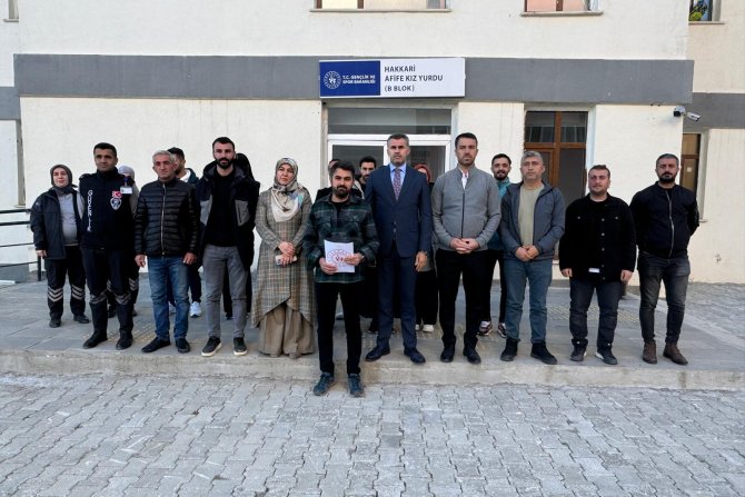 Hakkari Yurt yönetiminden basın açıklaması