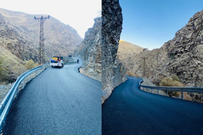 Hakkari'de tehlikeli yollara çelik bariyerli önlem