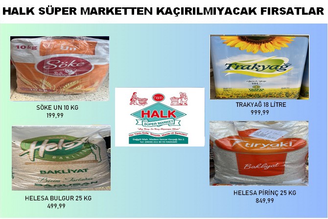 Halk Süper Marketten Süper İndirim