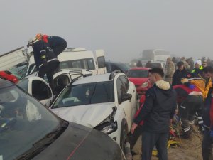 Van'da zincirleme trafik kazası