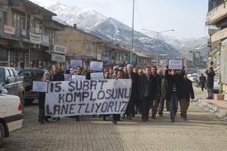 ŞEMDİNLİ DE 15 ŞUBAT PROTESTOSU