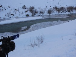 Zap suyu kısmen dondu