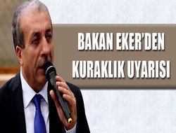 Bakan'dan kuraklık uyarısı