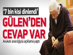 Gülen'den dinleme açıklaması