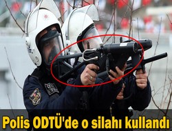 ODTÜ'de o silahı kullandı