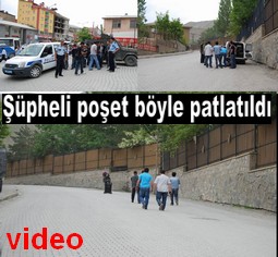 HAKKARİ`DE ŞÜPHELİ POŞET PANİĞİ