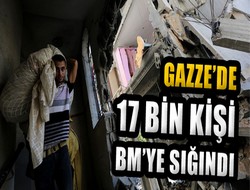 Gazze’de 17 bin kişi BM’ye sığındı