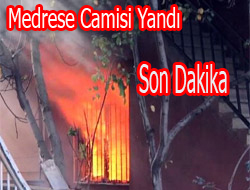 HAKKARİ'DE BİR CAMİ YANDI