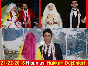 21-22-2018 Nisan ayı Hakkari Düğünleri