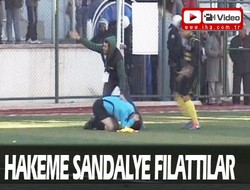 Amatör lig maçında polis olay çıkardı