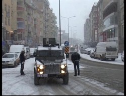 Şehir merkezinde trafik denetimi