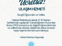 Belediye'den YKS'ye özel ücretsiz ulaşım hizmeti