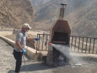 Hakkari’de Kamelyalar ilaçlandı