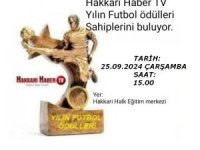 Hakkarihabertv'da yılın futbol ödülleri sahiplerini buluyor