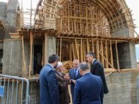 Vali Çelik, H. Sait Camii inşaatını denetledi