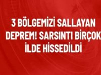 Türkiye'de 3 bölgeyi sallayan deprem!