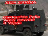 ZIRHLI ARAC DEVRİLDİ 4 YARALI