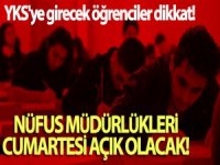 Nüfus müdürlükleri kimlik kartı başvuruları için cumartesi açık olacak