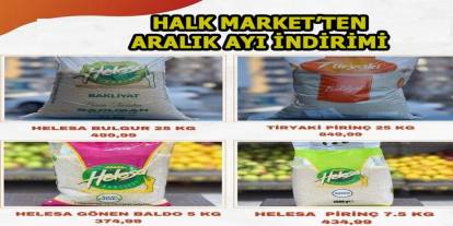 Halk Market'ten Aralık Ayı İndirimi